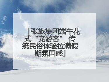 张旅集团端午花式“宠游客” 传统民俗体验拉满假期氛围感