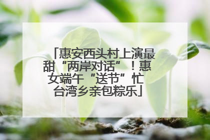 惠安西头村上演最甜“两岸对话”！惠女端午“送节”忙 台湾乡亲包粽乐