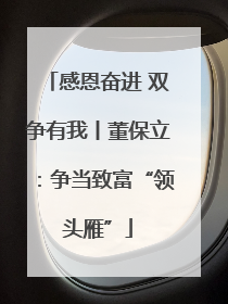 感恩奋进 双争有我丨董保立：争当致富“领头雁”