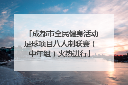 成都市全民健身活动足球项目八人制联赛（中年组）火热进行
