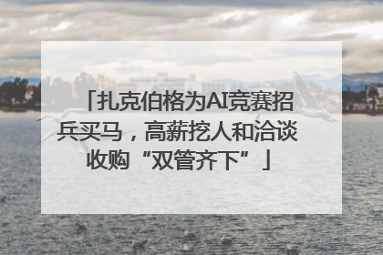 扎克伯格为AI竞赛招兵买马，高薪挖人和洽谈收购“双管齐下”