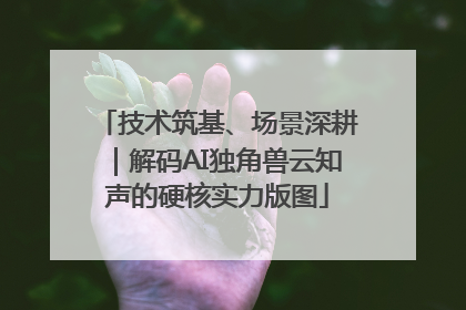 技术筑基、场景深耕｜解码AI独角兽云知声的硬核实力版图