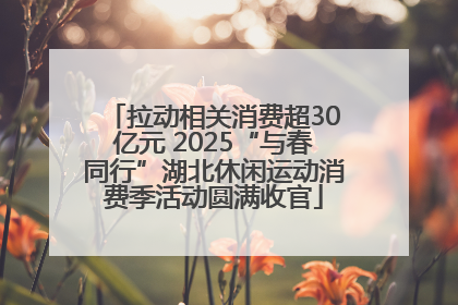拉动相关消费超30亿元 2025“与春同行”湖北休闲运动消费季活动圆满收官