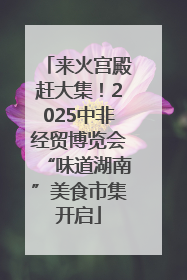 来火宫殿赶大集！2025中非经贸博览会“味道湖南”美食市集开启
