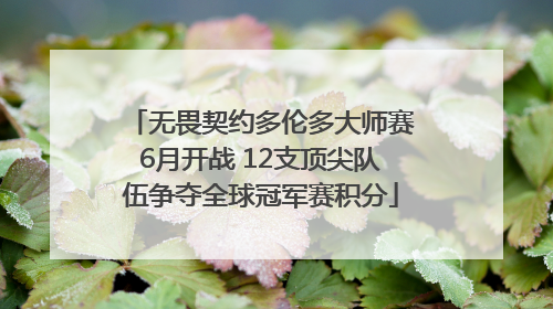 无畏契约多伦多大师赛6月开战 12支顶尖队伍争夺全球冠军赛积分