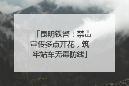 昆明铁警：禁毒宣传多点开花，筑牢站车无毒防线