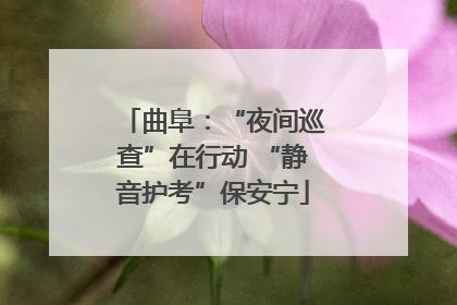 曲阜：“夜间巡查”在行动 “静音护考”保安宁