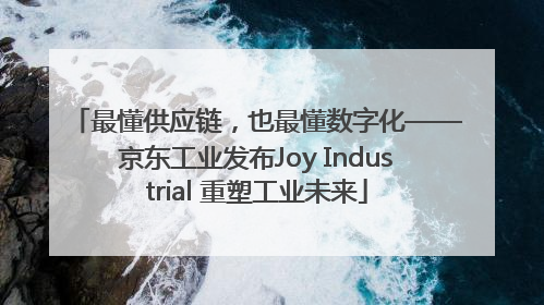 最懂供应链，也最懂数字化——京东工业发布Joy Industrial 重塑工业未来