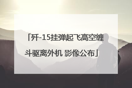 歼-15挂弹起飞高空缠斗驱离外机 影像公布