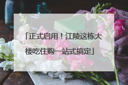 正式启用！江陵这栋大楼吃住购一站式搞定