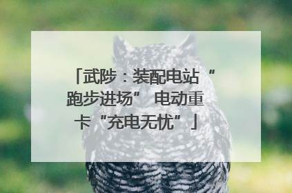 武陟：装配电站“跑步进场” 电动重卡“充电无忧”