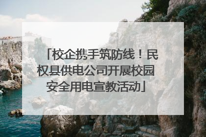校企携手筑防线！民权县供电公司开展校园安全用电宣教活动