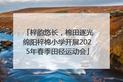 梓韵悠长，棉田逐光 绵阳梓棉小学开展2025年春季田径运动会