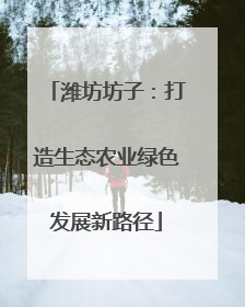潍坊坊子：打造生态农业绿色发展新路径