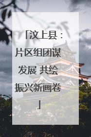 汶上县：片区组团谋发展 共绘振兴新画卷