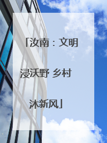 汝南：文明浸沃野 乡村沐新风