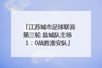 江苏城市足球联赛第三轮 盐城队主场1：0战胜淮安队