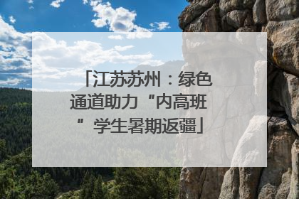 江苏苏州：绿色通道助力“内高班”学生暑期返疆