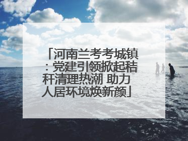 河南兰考考城镇：党建引领掀起秸秆清理热潮 助力人居环境焕新颜