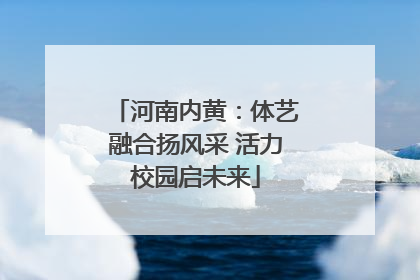 河南内黄：体艺融合扬风采 活力校园启未来