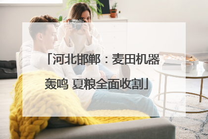 河北邯郸：麦田机器轰鸣 夏粮全面收割