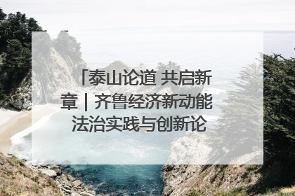 泰山论道 共启新章｜齐鲁经济新动能 法治实践与创新论坛成功举办