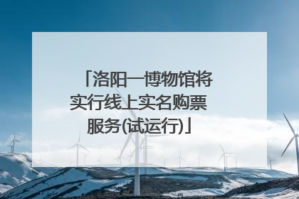 洛阳一博物馆将实行线上实名购票服务(试运行)