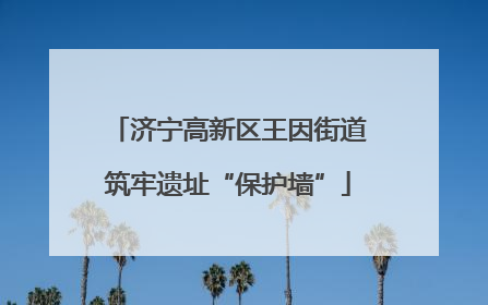 济宁高新区王因街道筑牢遗址“保护墙”
