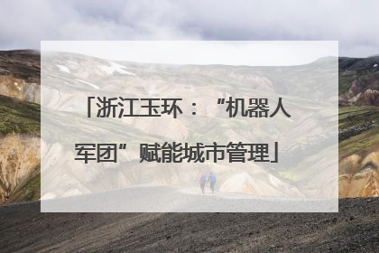 浙江玉环：“机器人军团”赋能城市管理