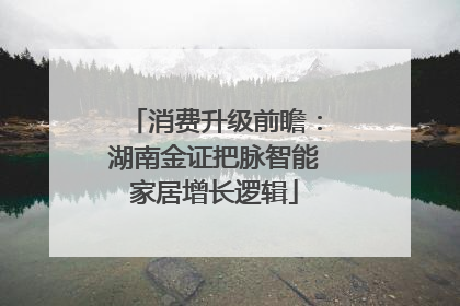 消费升级前瞻：湖南金证把脉智能家居增长逻辑