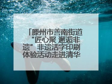 滕州市善南街道“匠心聚 邂逅非遗”非遗活字印刷体验活动走进清华园小学
