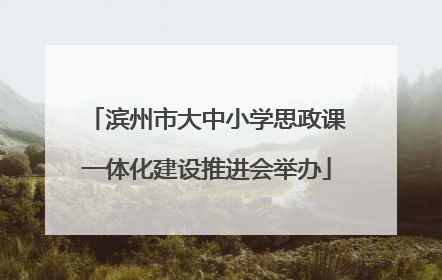 滨州市大中小学思政课一体化建设推进会举办