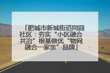 肥城市新城街道同圆社区：夯实“小区融合共治”根基做优“物网融合一家亲”品牌