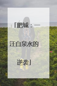 肥城：一汪自泉水的逆袭