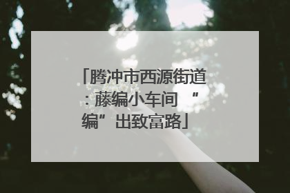 腾冲市西源街道：藤编小车间 “编”出致富路
