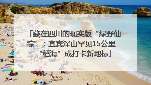 藏在四川的现实版“绿野仙踪”：宜宾深山罕见15公里“稻海”成打卡新地标