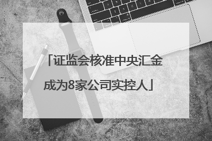 证监会核准中央汇金成为8家公司实控人