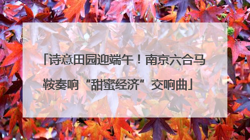 诗意田园迎端午！南京六合马鞍奏响“甜蜜经济”交响曲