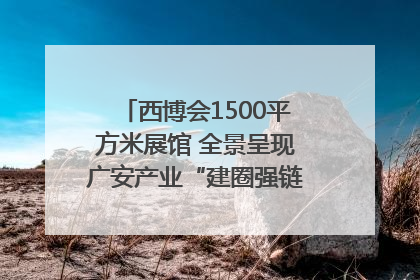 西博会1500平方米展馆 全景呈现广安产业“建圈强链”｜西博视界
