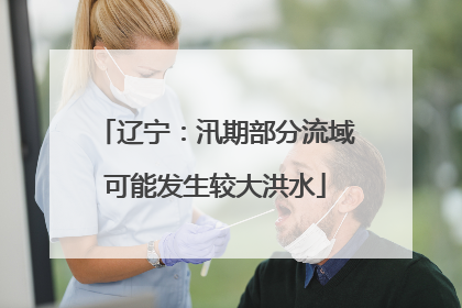 辽宁：汛期部分流域可能发生较大洪水
