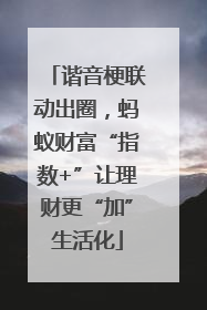 谐音梗联动出圈，蚂蚁财富“指数+”让理财更“加”生活化