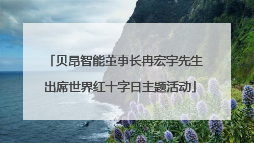贝昂智能董事长冉宏宇先生出席世界红十字日主题活动