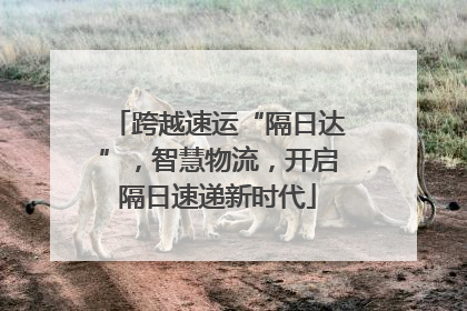 跨越速运“隔日达”，智慧物流，开启隔日速递新时代