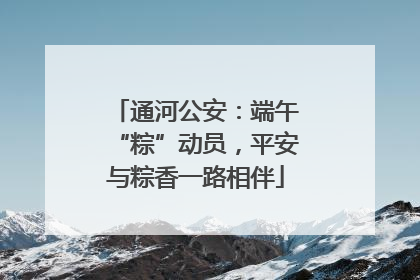 通河公安：端午“粽”动员，平安与粽香一路相伴