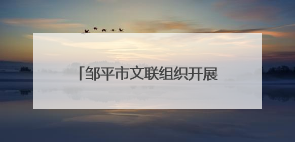 邹平市文联组织开展文艺志愿服务活动