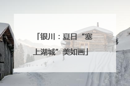 银川：夏日“塞上湖城”美如画