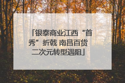 银泰商业江西“首秀”折戟 南昌百货二次元转型遇阻