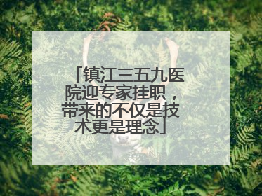 镇江三五九医院迎专家挂职，带来的不仅是技术更是理念