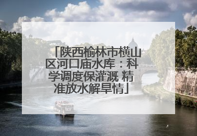 陕西榆林市横山区河口庙水库：科学调度保灌溉 精准放水解旱情