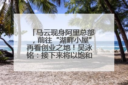 马云现身阿里总部，前往“湖畔小屋”再看创业之地！吴泳铭：接下来将以饱和式投入的打法，聚焦于几大核心战役